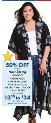 Boscov's New Spring Toppers offer