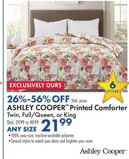 Boscov's ASHLEY COOPER Printed Comforter offer