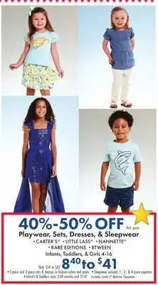 Boscov's Playwear, Sets, Dresses, Sleepwear offer