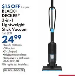 Boscov's BLACK + DECKER 3-in-1 Lightweight Stick Vacuum offer