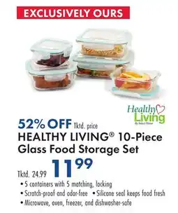 Boscov's HEALTHY LIVING 10-Piece Glass Food Storage Set offer