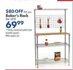 Boscov's Baker's Rack offer