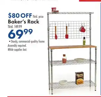 Boscov's Baker's Rack offer