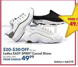 Boscov's Ladies EASY SPIRIT Casual Shoes offer