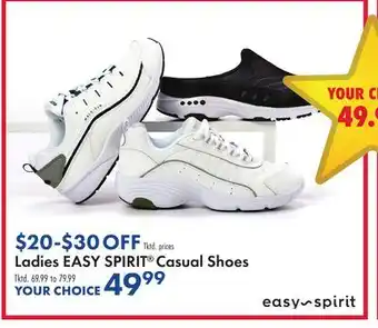 Boscov's Ladies EASY SPIRIT Casual Shoes offer