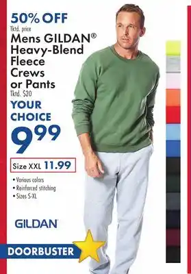 Boscov's Mens GILDAN Heavy-Blend Fleece Crews or Pants offer