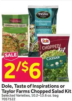 Stop&Shop Dole, Taste of Inspirations or Taylor Farms Chopped Salad Kit offer