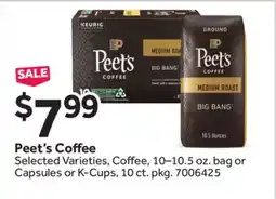 Stop&Shop Peet's Coffee offer