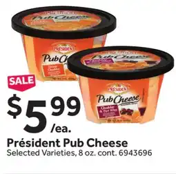 Stop&Shop Président Pub Cheese offer