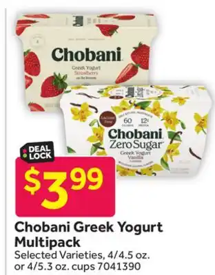 Stop&Shop Chobani Greek Yogurt Multipack offer