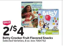 Stop&Shop Betty Crocker Fruit Flavored Snacks offer