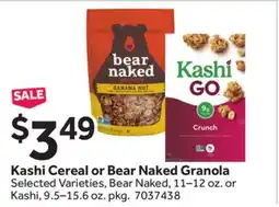 Stop&Shop Kashi Cereal or Bear Naked Granola offer