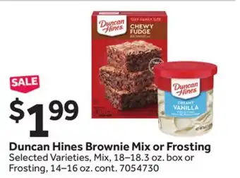 Stop&Shop Duncan Hines Brownie Mix or Frosting offer