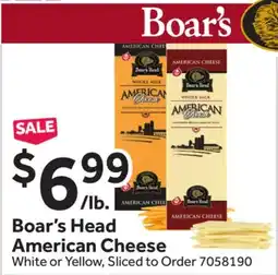 Stop&Shop Boar's Head American Cheese offer