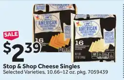 Stop&Shop Stop & Shop Cheese Singles offer