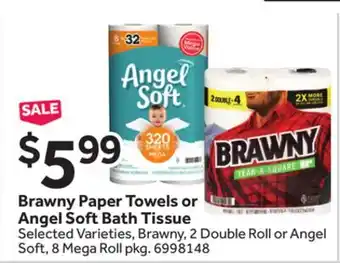 Stop&Shop Brawny Paper Towels or Angel Soft Bath Tissue offer