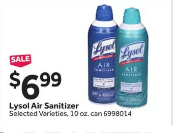 Stop&Shop Lysol Air Sanitizer offer