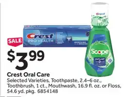 Stop&Shop Crest Oral Care offer