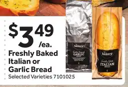 Stop&Shop Freshly Baked Italian or Garlic Bread offer