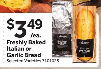 Stop&Shop Freshly Baked Italian or Garlic Bread offer