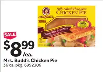 Stop&Shop Mrs. Budd's Chicken Pie offer