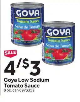 Stop&Shop Goya Low Sodium Tomato Sauce offer