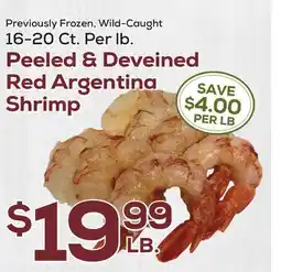 DeCicco & Sons Peeled & Deveined Red Argentina Shrimp offer