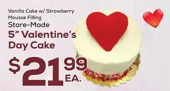 DeCicco & Sons 5 Valentine's Day Cake offer