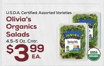 DeCicco & Sons Olivia's Organics Salads offer