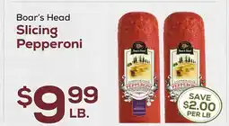 DeCicco & Sons Boar's Head Slicing Pepperoni offer