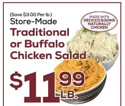 DeCicco & Sons Traditional or Buffalo Chicken Salad offer