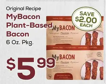 DeCicco & Sons Original Recipe MyBacon Plant-Based Bacon offer