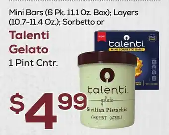 DeCicco & Sons Talenti Gelato 1 Pint Cntr offer