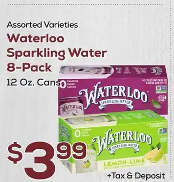 DeCicco & Sons Waterloo Sparkling Water 8-Pack offer