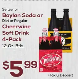 DeCicco & Sons Cheerwine Soft Drink 4-Pack offer