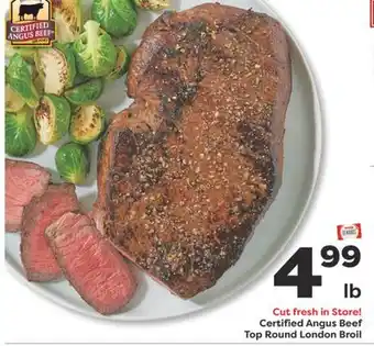 Weis Markets Certified Angus Beef Top Round London Broil offer