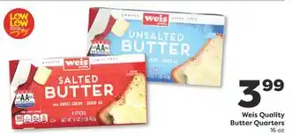 Weis Markets Weis Quality Butter Quarters offer