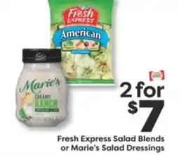 Weis Markets Fresh Express Salad Blends or Marie's Salad Dressings offer