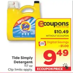 Weis Markets Tide Simply Detergent offer