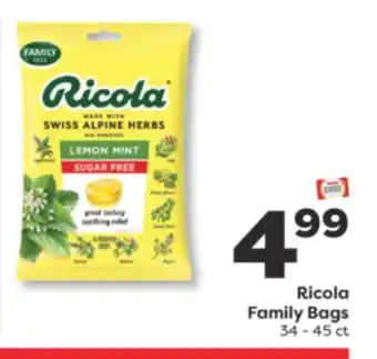 Weis Markets Ricola Family Bags offer