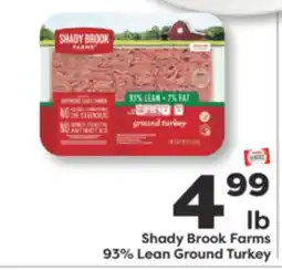 Weis Markets Shady Brook 93% Lean Ground Turkey offer