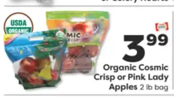 Weis Markets Organic Cosmic Crisp or Pink Lady Apples offer