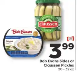 Weis Markets Bob Evans Sides or Claussen Pickles offer