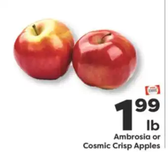 Weis Markets Ambrosia or Cosmic Crisp Apples offer