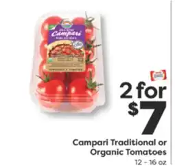 Weis Markets Campari Traditional or Organic Tomatoes offer