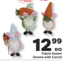 Weis Markets Fabric Easter Gnome with Carrot offer