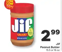 Weis Markets Jif Peanut Butter offer