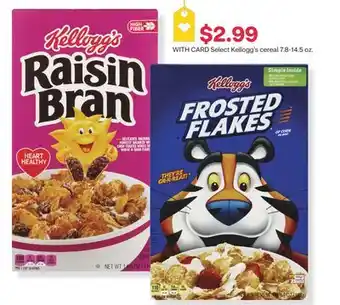 CVS Select Kellogg's cereal 7.8-14.5 oz offer