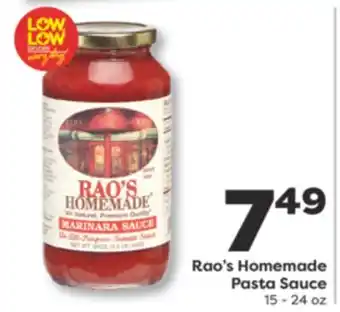 Weis Markets Rao's Homemade Pasta Sauce offer