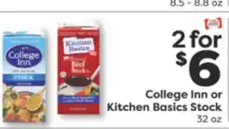 Weis Markets College Inn or Kitchen Basics Stock offer